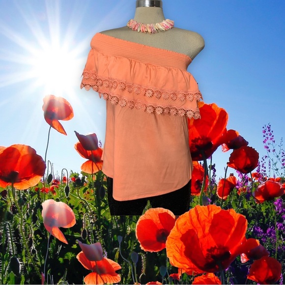 *NEW* OFF The Shoulder Ruffle Summer Top Size S/M - Picture 1 of 15